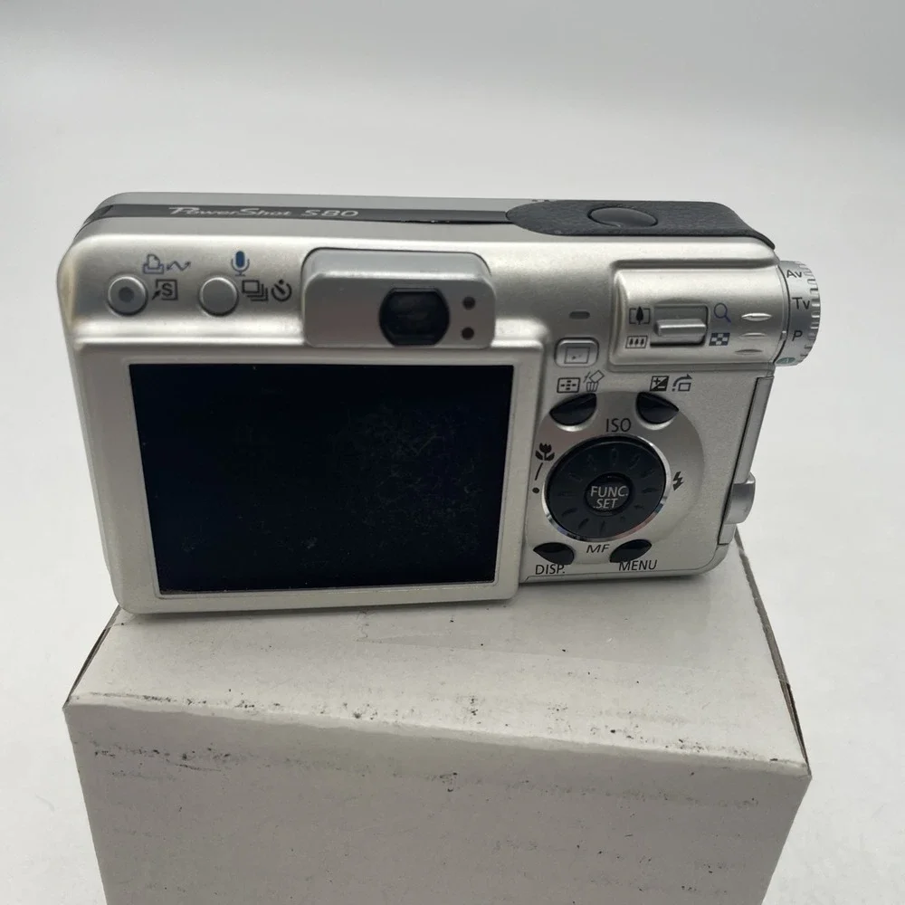 Canon PowerShot S80 8MP Digital Camera 3.5 Zoom+Battery+SD Card+Manuals